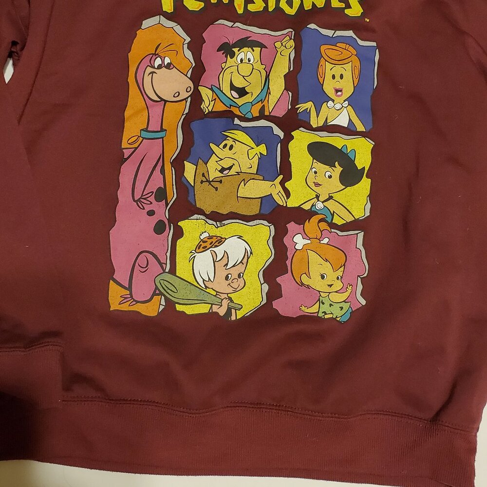 The Flintstones Burgundy Lightweight Sweatshirt